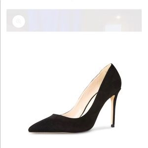 Cult of Coquette Azar Black Vegan Suede Pumps